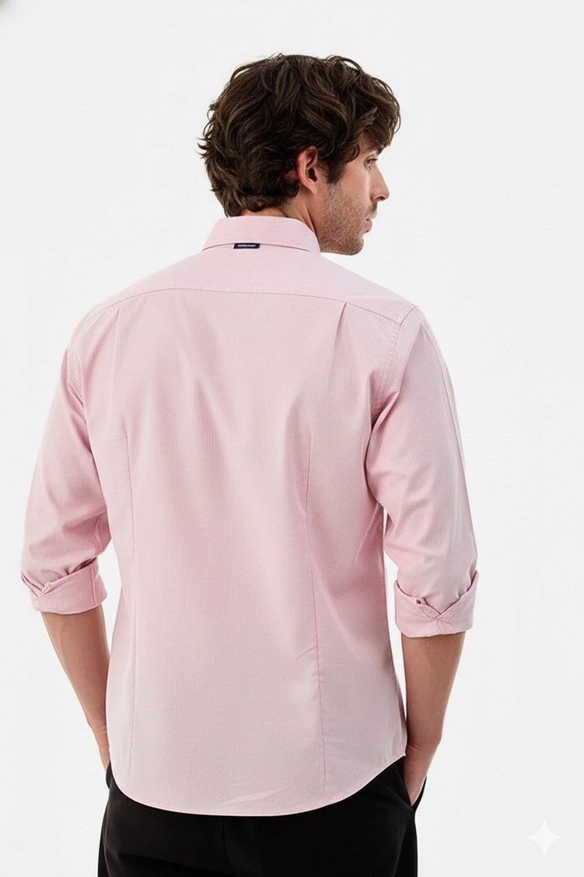 US Polo Men’s Pink Cotton Polo T-Shirt | Regular Fit | Casual Wear - Image 2