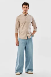 Oakyr Best light beige Shirt for Men | Best casual Shirt for men - Image 4