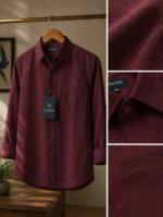 Oakyr Best Maroon Shirt for Men | Best casual Shirt for men - Image 3