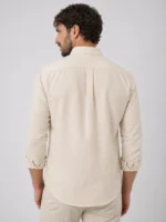 Men Beige Casual Shirt | Premium Cotton Linen Shirt for Men - Image 3