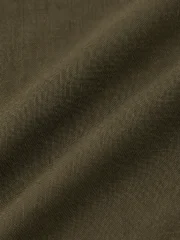Men Olive Green Casual Shirt | Premium Cotton Linen Shirt for Men | Stylish Regular Fit - Image 2