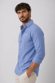 Oakyr Best light Blue Shirt for Men | Party Wear & Office Wear - Image 4