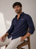 Oakyr Best Blue Shirt for Men | Party Wear & Office Wear - Image 3