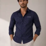 Oakyr Best Blue Shirt for Men | Party Wear & Office Wear
