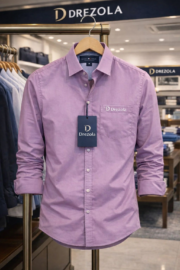 Men Lavender Oxford Cotton Shirt | Premium Casual Shirt for Men - Image 2