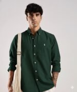 Oakyr Best Oxford Premium Slim-Fit Men’s Solid Cotton Shirt