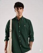 Oakyr Best Oxford Premium Slim-Fit Men’s Solid Cotton Shirt