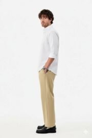 Best Premium Oxford Men’s White Cotton Casual Shirt – Slim Fit Solid White Button-Down Shirt - Image 2