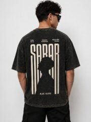 Men Oversized Acid Wash T-Shirt | Drop Shoulder Graphic Printed T-Shirt for Men | Streetwear Loose Fit Half Sleeve